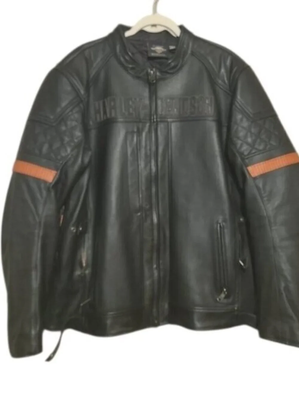 Harley-Davidson Vanocker Waterproof H-D Triple Vent System Leather Jacket (2XL)
